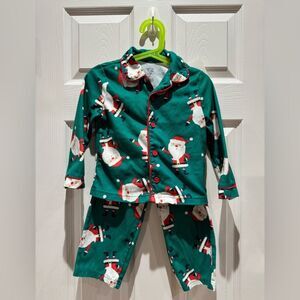 Carters Just One You Christmas Santa 2-Piece Pajama Set. Boys Size 3T